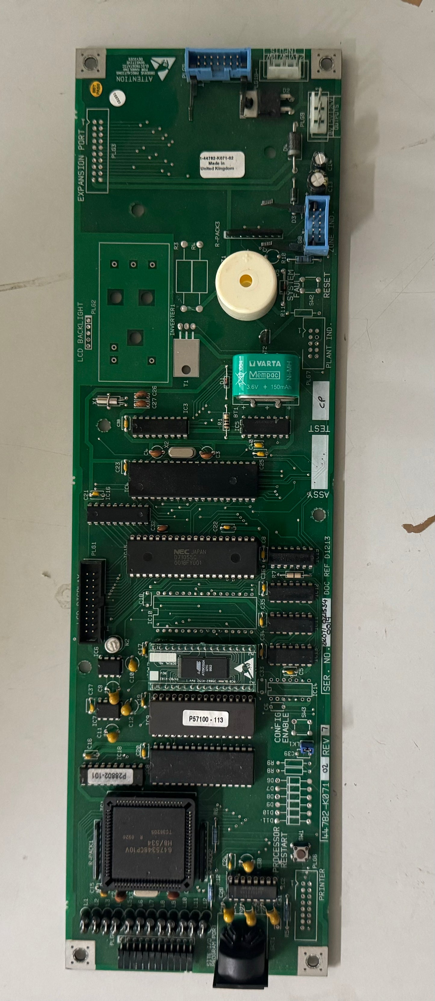 44782-K071-02 Graviner Mk6 Main Pcb